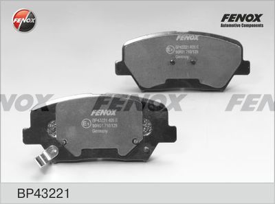 Колодки тормозные дисковые FENOX BP43221