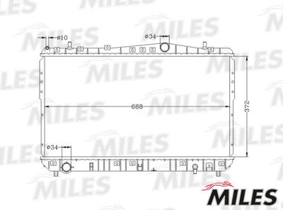 Радиатор Miles ACRB357