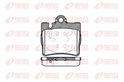 Колодки тормозные задние REMSA 077000