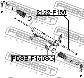 Тяга рулевая FEBEST 2122F150