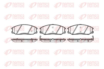 Колодки тормозные дисковые передние REMSA 077102