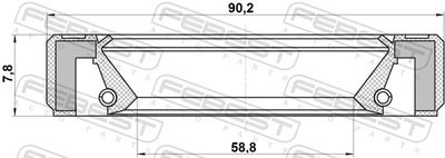 Сальник MERCEDES-BENZ A0169973646