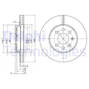 Диск тормозной DELPHI BG3334