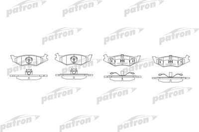 Колодки тормозные дисковые задние PATRON PBP7012
