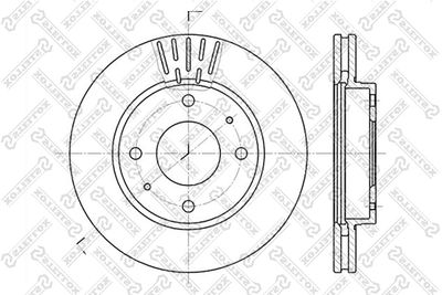 Диск тормозной передний STELLOX 60203411VSX