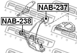 Сайлентблок FEBEST NAB237
