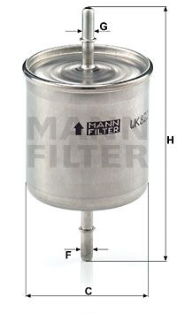 Фильтр топливный MANN-FILTER WK8222