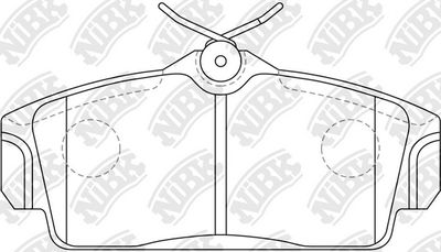 Колодки тормозные передние NIBK PN2230