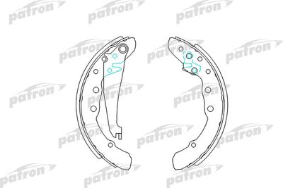 Колодки тормозные барабанные PATRON PSP409