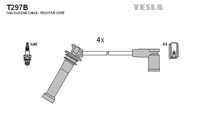 Провод высоковольтный TESLA T297B