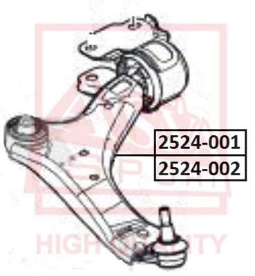 Рычаг подвески ASVA 2524002