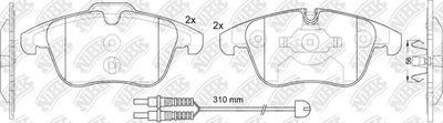Колодки тормозные дисковые передние NIBK PN0462W