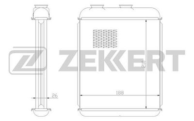 Радиатор отопителя Zekkert MK5081
