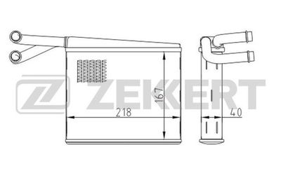 Радиатор отопителя Zekkert MK5115
