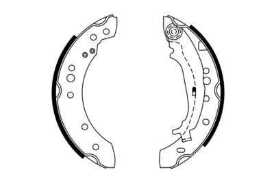 Колодки тормозные барабанные BOSCH 0986487746
