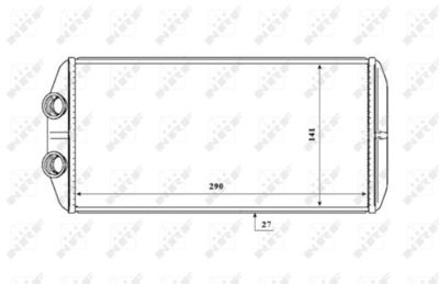 Радиатор отопителя NRF 54210