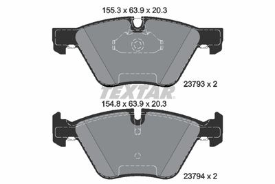 Колодки тормозные дисковые TEXTAR 2379301