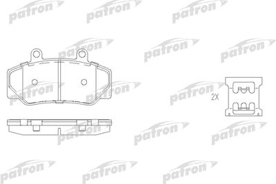 Колодки тормозные дисковые передние PATRON PBP628