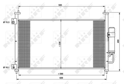 Радиатор кондиционера с осушителем NRF 35763