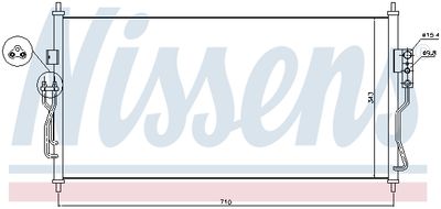 Радиатор кондиционера NISSENS 940363