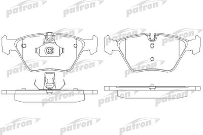 Колодки тормозные дисковые PATRON PBP1073