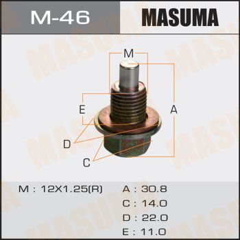 Болт маслосливной Masuma M46