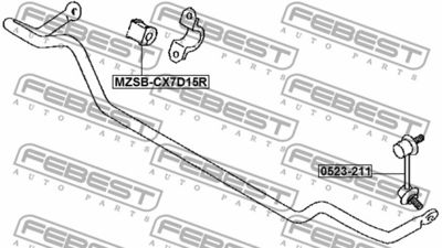 Втулка стабилизатора MAZDA EH4828156A