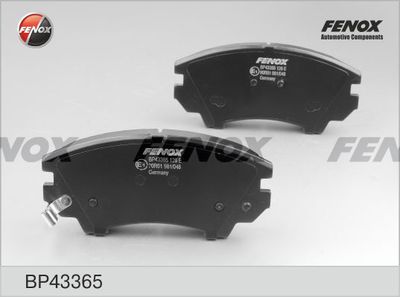 Колодки тормозные передние FENOX BP43365