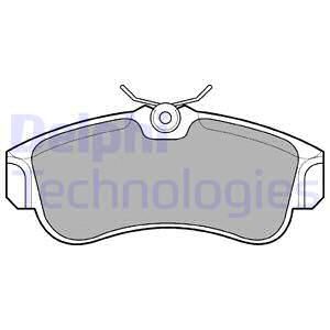 Колодки тормозные дисковые DELPHI LP616