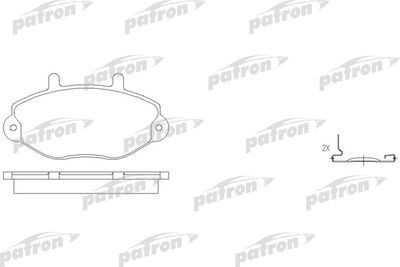 Колодки тормозные дисковые передние PATRON PBP701