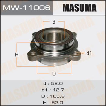 Ступица передняя Masuma MW11006