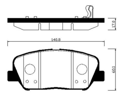 Колодки тормозные дисковые HSB HP1046