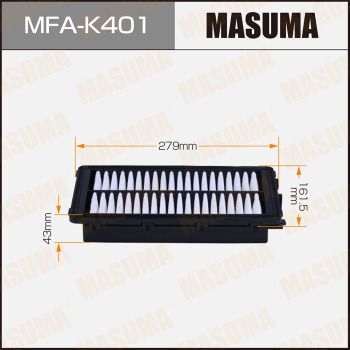 Фильтр воздушный Masuma MFAK401