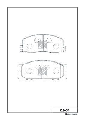 Колодки тормозные передние MK KASHIYAMA D2057