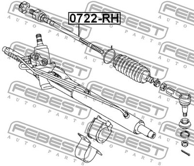 Тяга рулевая FEBEST 0722RH
