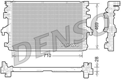 Радиатор системы охлаждения двигателя DENSO DRM32038