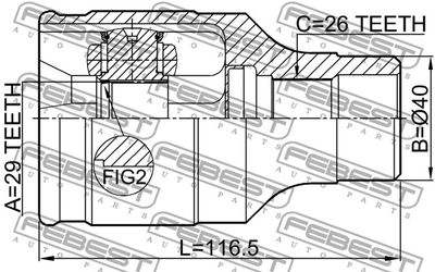ШРУС внутренний правый FEBEST 0711SX4FRH