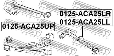 Тяга задняя поперечная левая FEBEST 0125ACA25LL