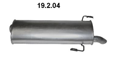 Глушитель задняя часть POLMOSTROW 19204