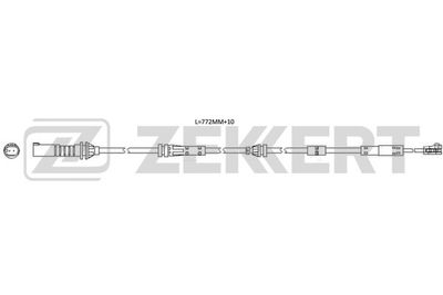 Датчик износа тормозных колодок Zekkert BS8121