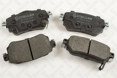 Колодки дисковые задние с антискрипными пластинами STELLOX 000671BSX