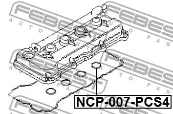 Кольцо свечного колодца NISSAN 132764F10A