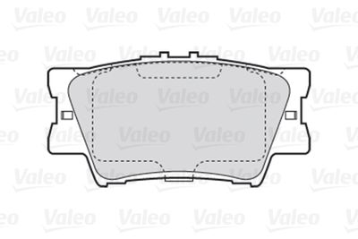 Комплект колодок для дискового тормоза VALEO 301819