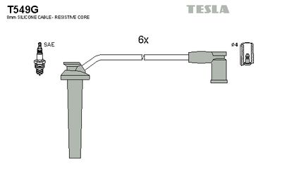 Провода зажигания TESLA T549G