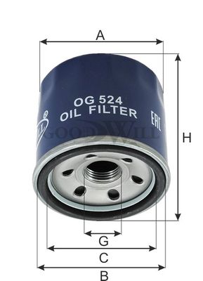 Фильтр масляный BIG FILTER GB1110