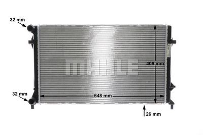 Радиатор системы охлаждения MAHLE CR30000S