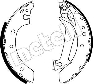 Колодки тормозные барабанные METELLI 530129