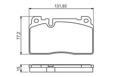 Колодки тормозные дисковые передние BOSCH 0986494702