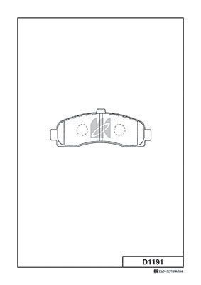 Колодки тормозные дисковые передние MK KASHIYAMA D1191