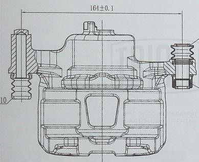 Суппорт тормозной передний левый TRIALLI CF084703